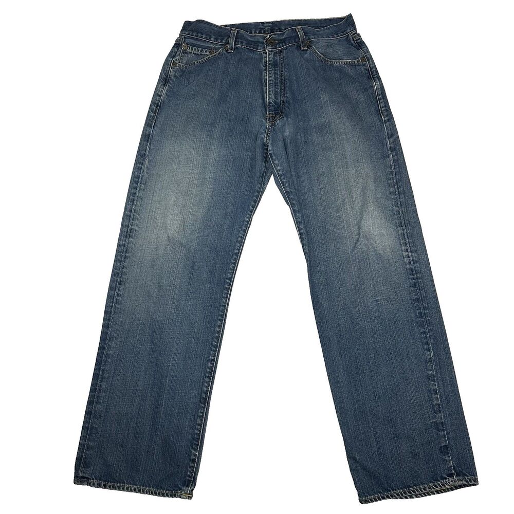 Polo Ralph Lauren Men's Hayden Relaxed Fit Straight Leg Blue Denim Jeans 32x28.5